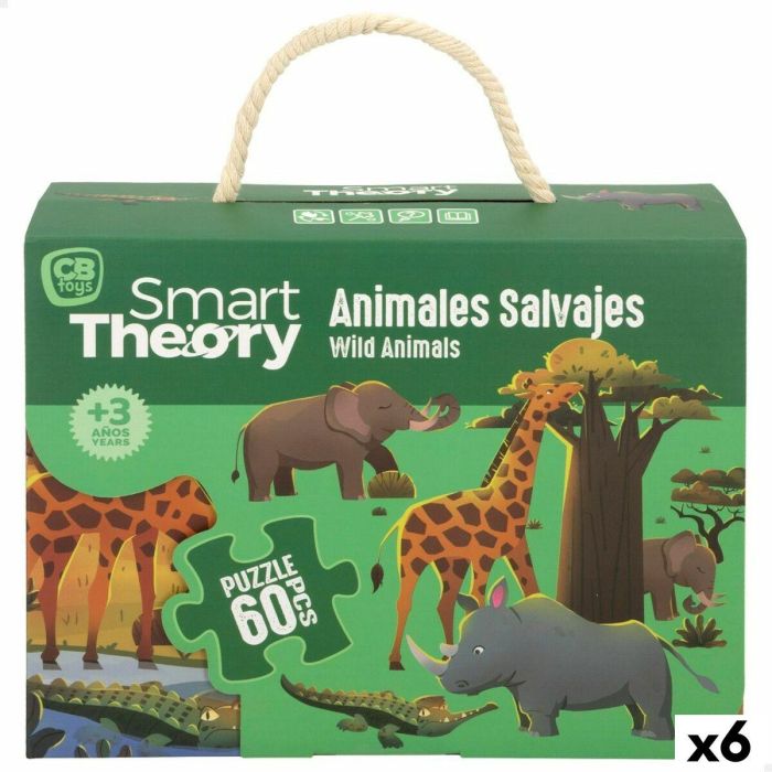 Puzzle Infantil Colorbaby Wild Animals 60 Piezas 60 x 44 cm (6 Unidades) 0 Puzzle Infantil Colorbaby Wild Animals 60 Piezas 60 x 44 cm (6 Unidades) 0