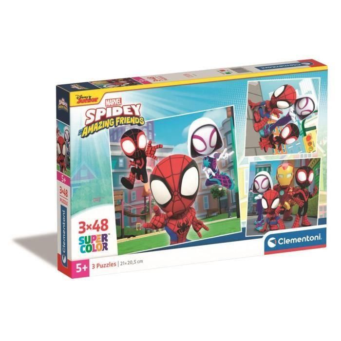 CLEMENTONI - 3x48 piezas - Spidey y sus extraordinarios amigos CLEMENTONI - 3x48 piezas - Spidey y sus extraordinarios amigos
