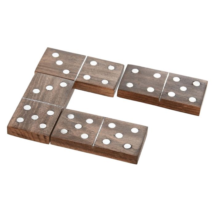 Juego Colonial DKD Home Decor Marron Plateado 10 x 8 x 23 cm Set de 3 (2 Unidades) 3 Juego Colonial DKD Home Decor Marron Plateado 10 x 8 x 23 cm Set de 3 (2 Unidades) 3