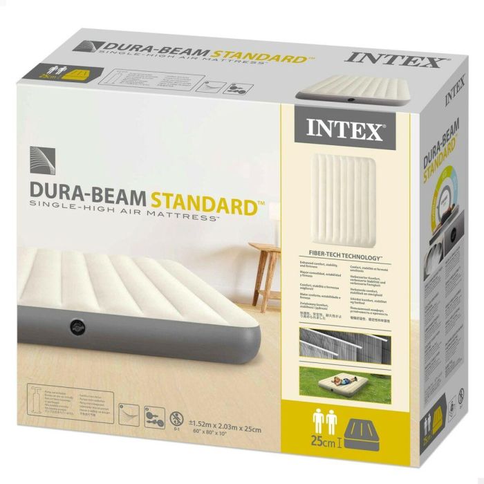 Colchón Hinchable Intex 152 x 25 x 203 cm (3 Unidades) 2 Colchón Hinchable Intex 152 x 25 x 203 cm (3 Unidades) 2