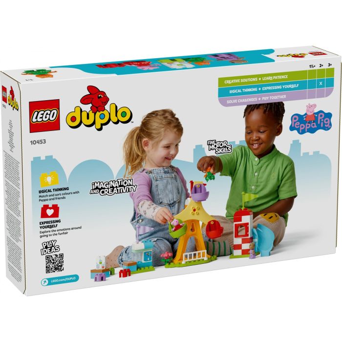 LEGO DUPLO 10453 Set Feria Peppa Pig Parque de Atracciones, Noria, Tobogán y Figuras para Niños +2 años 11