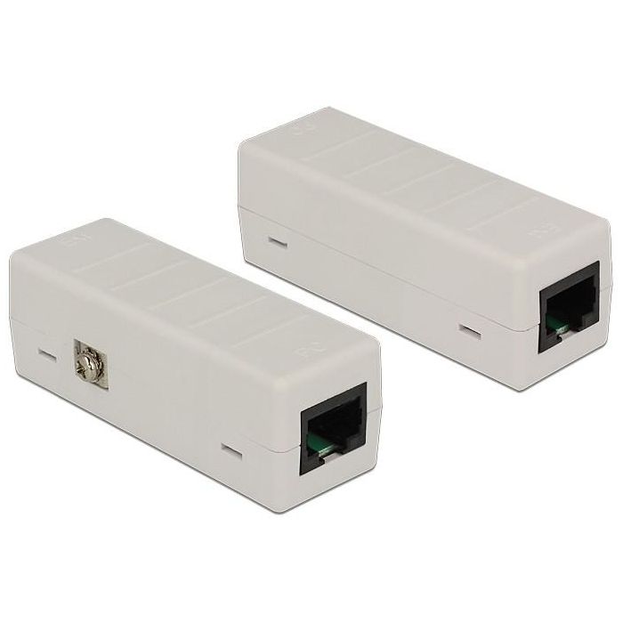 DeLOCK 62619 Protección contra sobretensiones para redes RJ45 6 kV