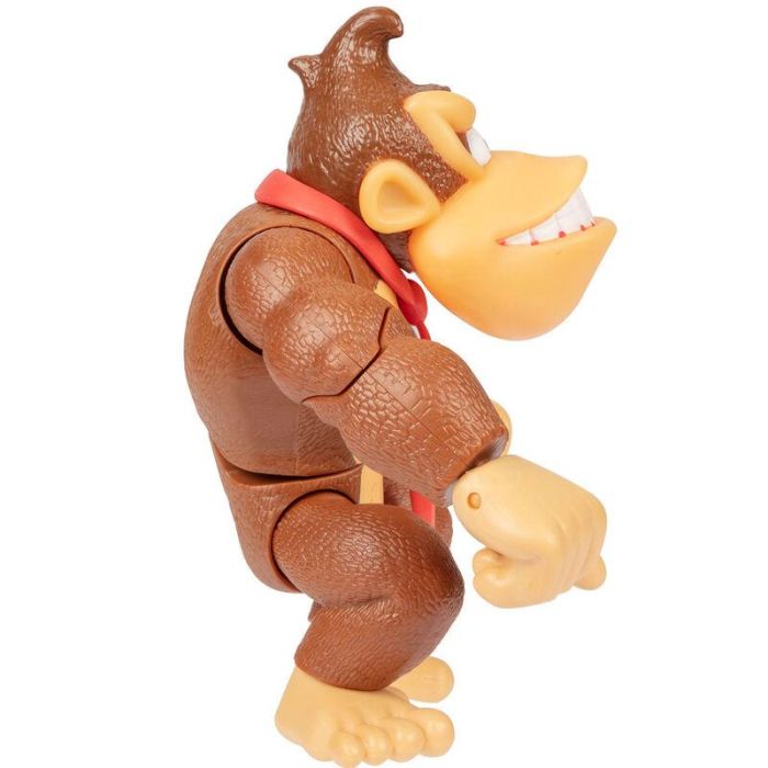 Jakks Pacific 76198-4L Figura Donkey Kong Deluxe Super Mario 15 cm 10 puntos articulación oficial Nintendo +3 años 5