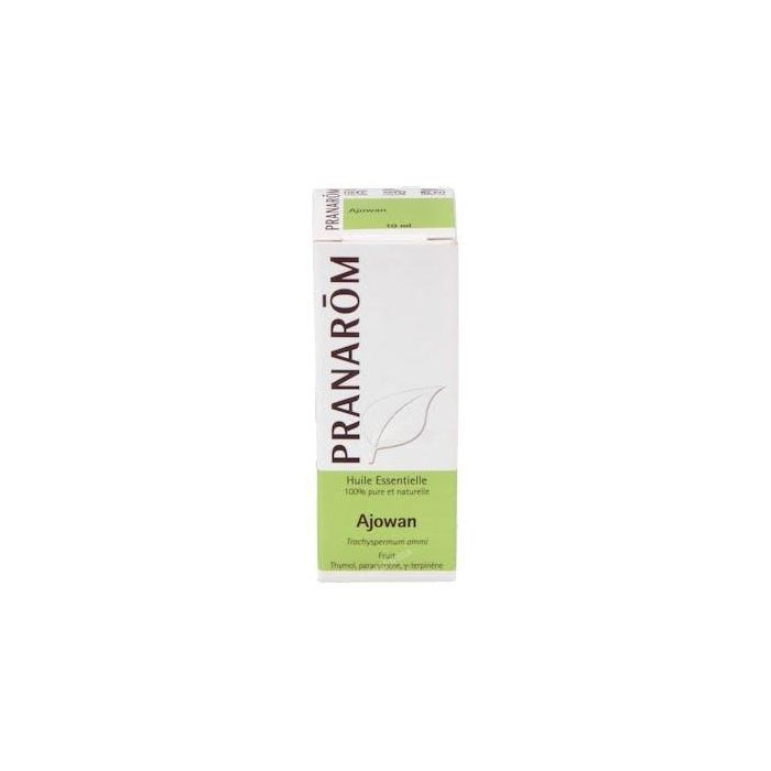 PRANAROM ACEITES Ajowan Aceite Esencial 10ml, de Trachyspermum ammi con Timol y Paracimeno