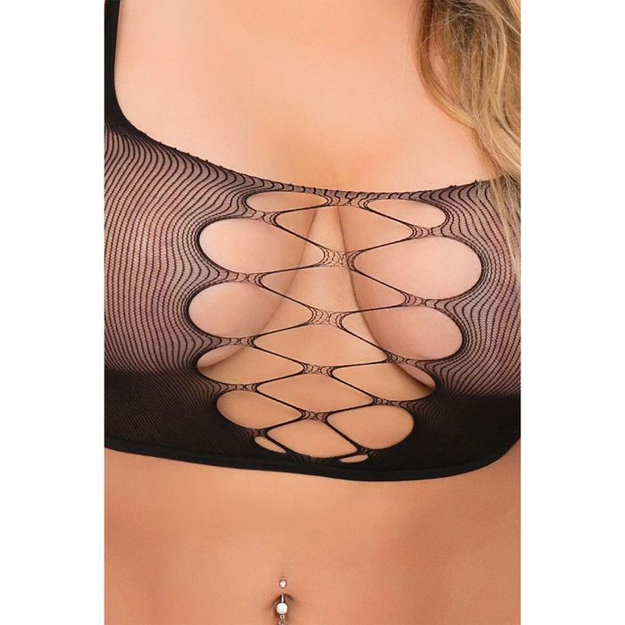 Conjunto de Lencería Pink Lipstick Negro (L) 4 Conjunto de Lencería Pink Lipstick Negro (L) 4