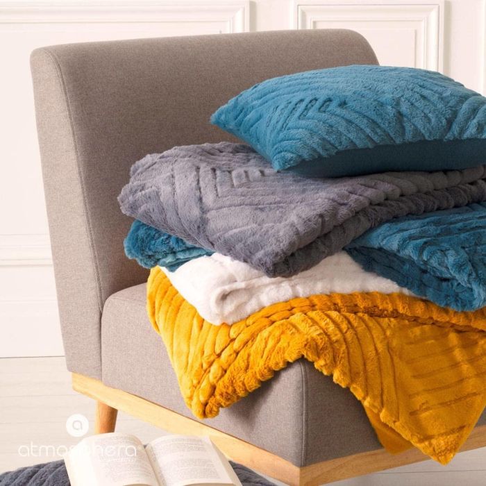 Manta Atmosphera Plaid Winter Rhombus Gris (230 x 180 cm) 1