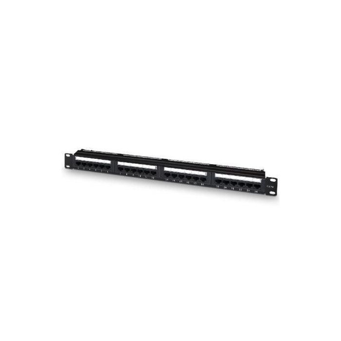 AISENS PATCH PANEL DE 24 PUERTOS RJ45 CAT6 UTP 19"1U DUAL IDC CON GESTION DE CABLES NEG 0 AISENS PATCH PANEL DE 24 PUERTOS RJ45 CAT6 UTP 19"1U DUAL IDC CON GESTION DE CABLES NEG 0