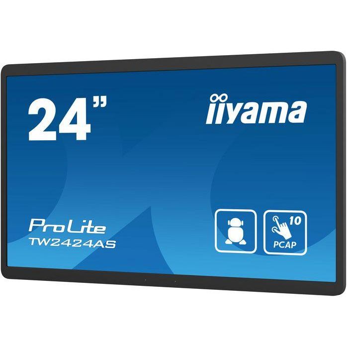 Iiyama 24" Panel-Pc / Negro/ Android 12 /4Gb, 32Gb, In-Cell Pcap 10-Points Touch, 1920X1080, Ips Panel, Mm, Wifi, Bt5.2, Micro-Sd, Usb 2X 2.0 1X 3.2, Hdmi-Input, Usb-C (Data / Dp-Alt Out), Audio-Out Mini-Jack, Micro, Mini-Jack, 250Cd/M (TW2424AS-B1) 10 Iiyama 24" Panel-Pc / Negro/ Android 12 /4Gb, 32Gb, In-Cell Pcap 10-Points Touch, 1920X1080, Ips Panel, Mm, Wifi, Bt5.2, Micro-Sd, Usb 2X 2.0 1X 3.2, Hdmi-Input, Usb-C (Data / Dp-Alt Out), Audio-Out Mini-Jack, Micro, Mini-Jack, 250Cd/M (TW2424AS-B1) 10