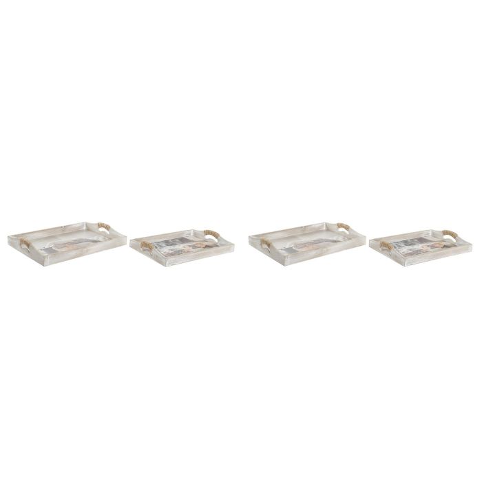 DKD Home Decor Bandeja Scandi Mdf Variedad de Colores y Diseños para Decoración, Set de 2 piezas de 40x30x6 cm 1 DKD Home Decor Bandeja Scandi Mdf Variedad de Colores y Diseños para Decoración, Set de 2 piezas de 40x30x6 cm 1