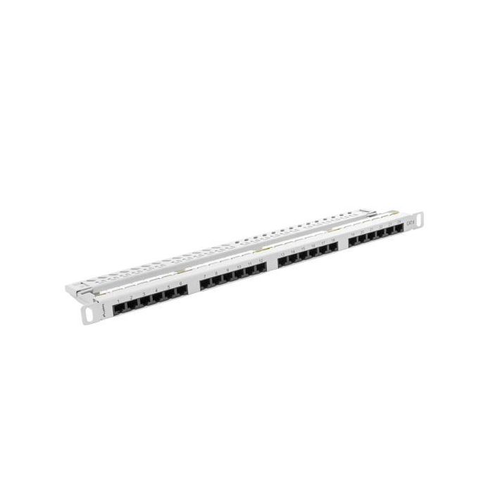 Lanberg Patch Panel Cat.6 UTP 24 Puertos para Rack 19" Gris RAL7035 2