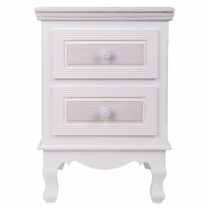 Mesita de Noche Alexandra House Living Blanco 33 x 53 x 37 cm 5