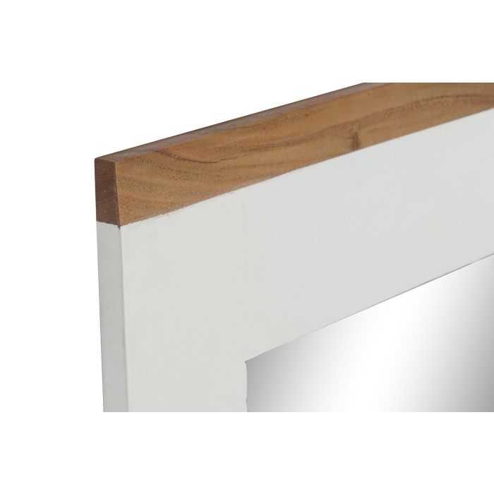 Espejo de pared DKD Home Decor Blanco Marrón Urbano 90 x 1,5 x 113 cm 1