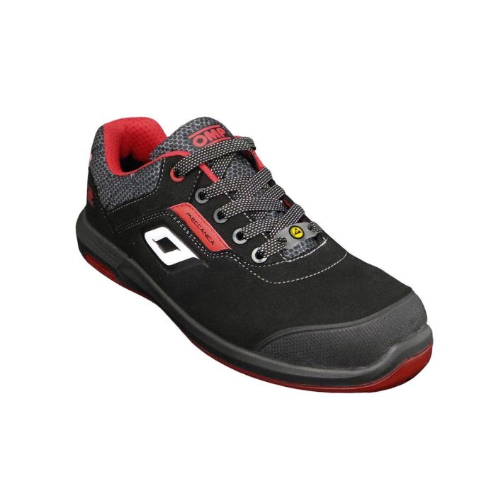 Omp OMPS90023916 Zapatillas de Trabajo Seguridad S3 SRC ESD Pro Urban Talla 39 Negro Rojo