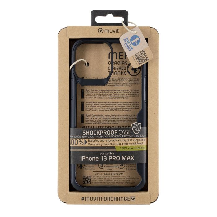 Muvit Funda Shockproof 2M para Apple iPhone - Protección reciclable y resistente 0 Muvit Funda Shockproof 2M para Apple iPhone - Protección reciclable y resistente 0