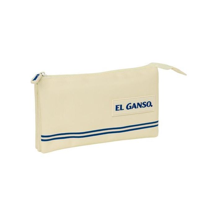 Portatodo Triple El Ganso Beige 22 x 12 x 3 cm