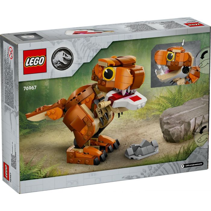LEGO 76967 Little Eatie T. Rex Jurassic World: Teoría del Dinocaos. Modelo de Dinosaurio Articulado para Construir, Jugar y Exponer con Mandíbula Móvil. Edad +7 12 LEGO 76967 Little Eatie T. Rex Jurassic World: Teoría del Dinocaos. Modelo de Dinosaurio Articulado para Construir, Jugar y Exponer con Mandíbula Móvil. Edad +7 12