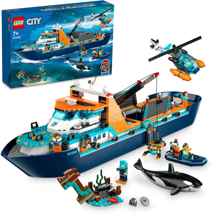 LEGO City 60368 The Arctic Exploration Ship, gran juguete de bote flotante para niños 10 LEGO City 60368 The Arctic Exploration Ship, gran juguete de bote flotante para niños 10
