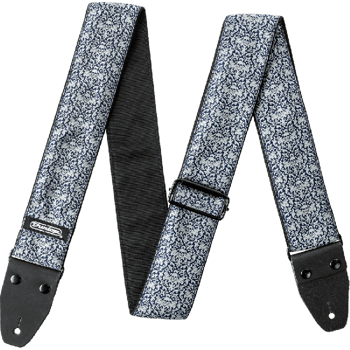 Correa Guit/ Bajo Jacquard - Fleurs De Skull 1 Correa Guit/ Bajo Jacquard - Fleurs De Skull 1