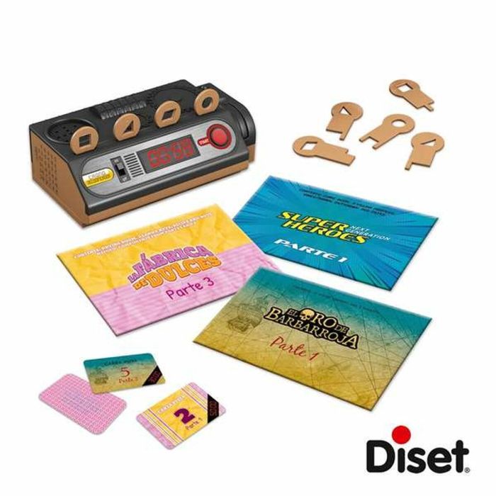 Diset Juego Escape Room Familiar - 3 Desafíos Electrónicos con Crono Decodificador - Edad 10+ - Español 1 Diset Juego Escape Room Familiar - 3 Desafíos Electrónicos con Crono Decodificador - Edad 10+ - Español 1