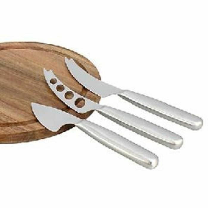 MENASTYL 5040076 Tabla de Cortar Rectangular de Madera de Acacia con 3 Cuchillos para Queso de Acero Inoxidable 0 MENASTYL 5040076 Tabla de Cortar Rectangular de Madera de Acacia con 3 Cuchillos para Queso de Acero Inoxidable 0
