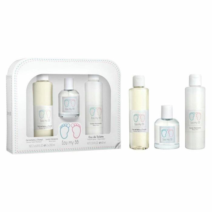 Air-Val Eau My Bb Set de Perfume y Gel para Bebé: Eau de Toilette 60ml y Gel Corporal 200ml - Fragancia Fresca y Ligera