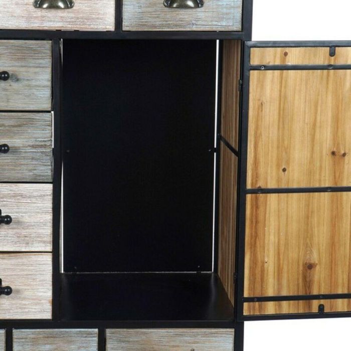 Cajonera Loft DKD Home Decor Marron Negro 40 x 122 x 80.5 cm 2