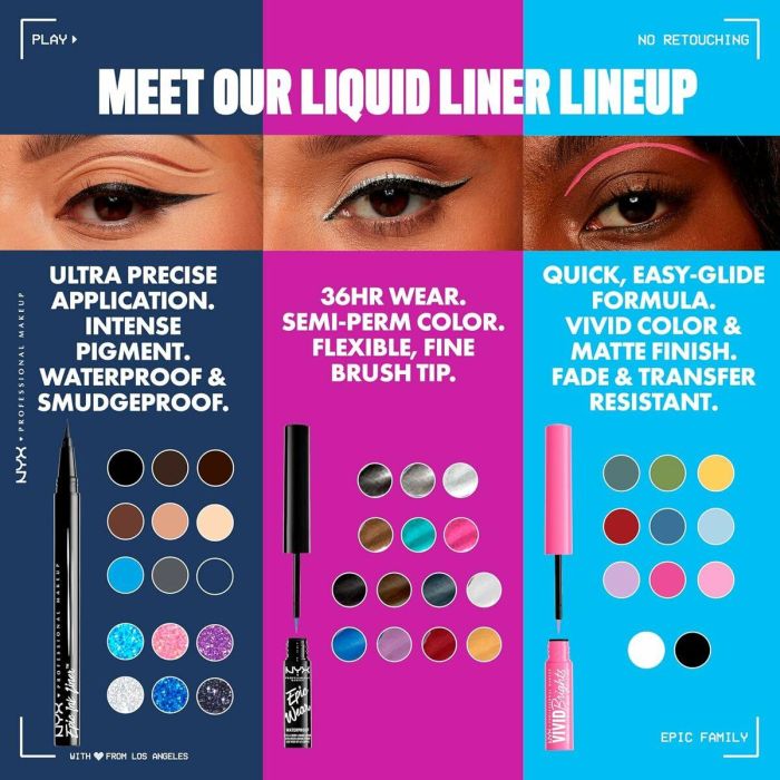Set de Maquillaje NYX EPIC INK LINER 1 Set de Maquillaje NYX EPIC INK LINER 1