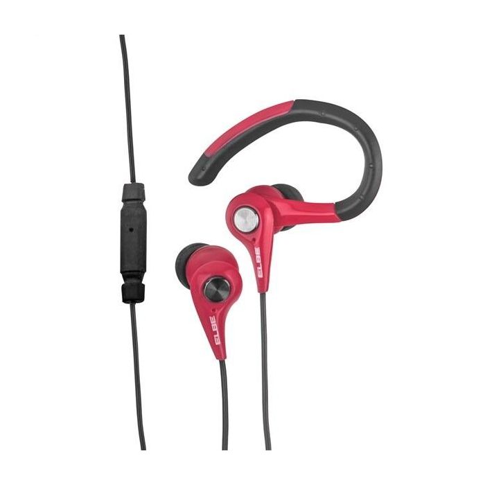 Elbe AU-107-MIC Auriculares Deportivos con Micrófono Protección IPX4 para Entrenamiento y Ocio 1