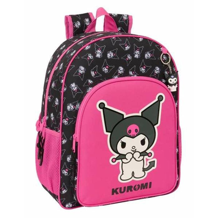 Mochila Escolar Kuromi Negro Fucsia 33 x 42 x 14 cm 0 Mochila Escolar Kuromi Negro Fucsia 33 x 42 x 14 cm 0