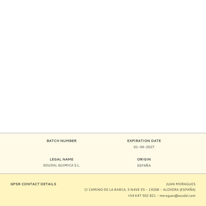 Soudal 64a Cola blanca rápida para madera porosa, papel y MDF - 250 g 1 Soudal 64a Cola blanca rápida para madera porosa, papel y MDF - 250 g 1