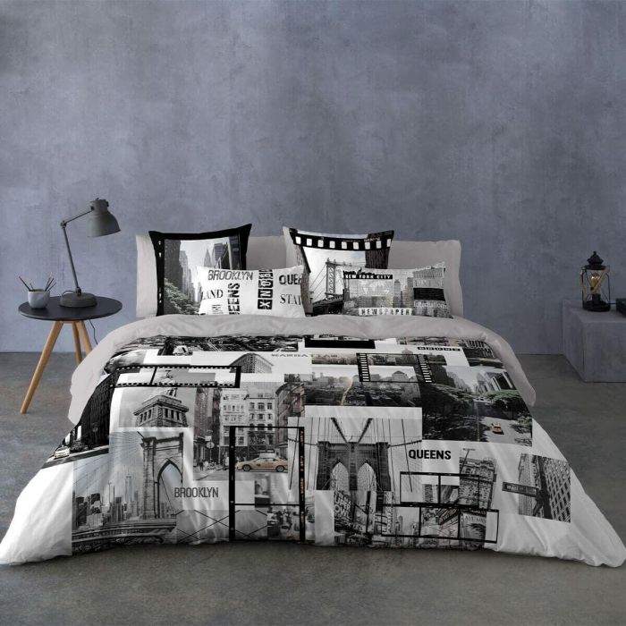 Funda Nórdica Naturals DOWNTOWN Cama de 180 3 Piezas 260 x 220 cm 2