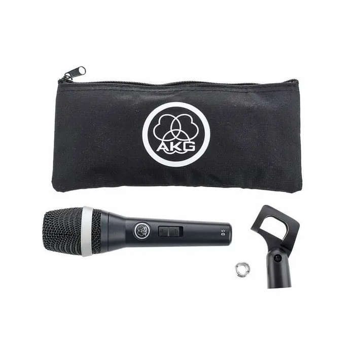 AKG Micrófono Dinámico D5S Supercardioide Conmutador On/Off 70Hz-20kHz 2