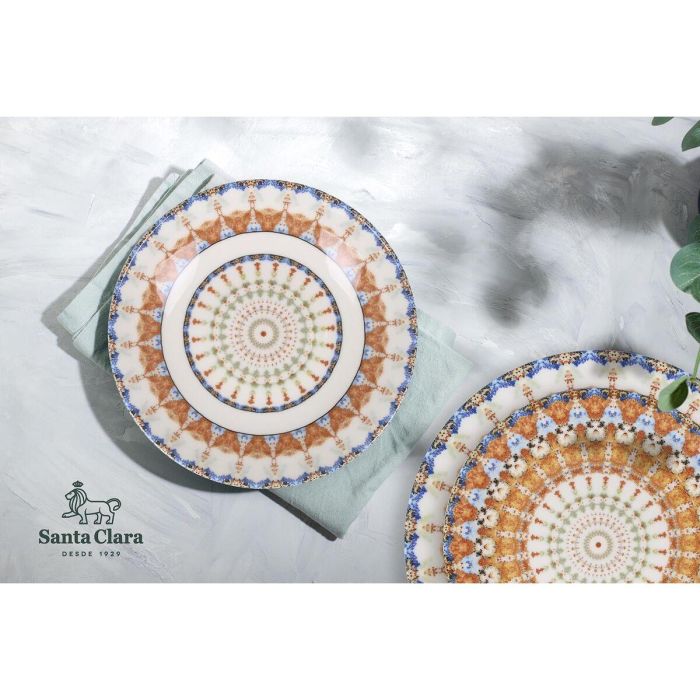 Set de Vajilla Santa Clara Corintia 18 Piezas Porcelana (2 Unidades) 2 Set de Vajilla Santa Clara Corintia 18 Piezas Porcelana (2 Unidades) 2