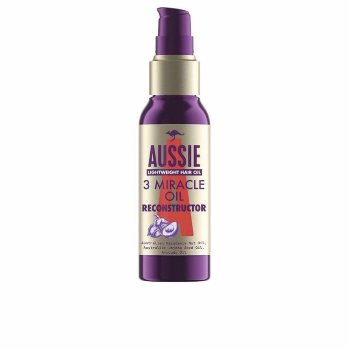 AUSSIE 3 MIRACLE OIL RECONSTRUCTOR Tratamiento Antiencrespamiento Aceite Milagroso Cabello Seco/Dañado 100 ml