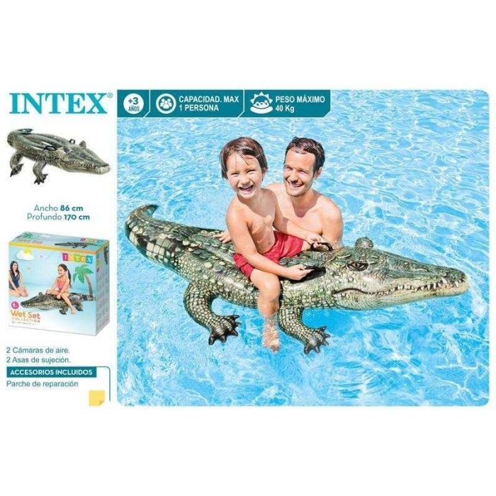 Figura hinchable cocodrilo 170x86 cm (+ 3 años) - modelos surtidos 1 Figura hinchable cocodrilo 170x86 cm (+ 3 años) - modelos surtidos 1
