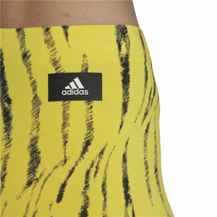 Mallas Deportivas de Mujer Adidas Future Icons Animal-Print Amarillo 2 Mallas Deportivas de Mujer Adidas Future Icons Animal-Print Amarillo 2