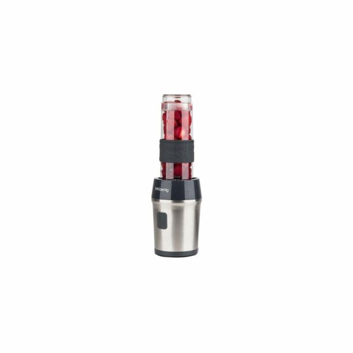H.KoeNIG SMOO9 Mini licuadora personal 300W con 2 botellas de viaje 570ml, 4 cuchillas de acero inoxidable y cuerpo cepillado 1 H.KoeNIG SMOO9 Mini licuadora personal 300W con 2 botellas de viaje 570ml, 4 cuchillas de acero inoxidable y cuerpo cepillado 1