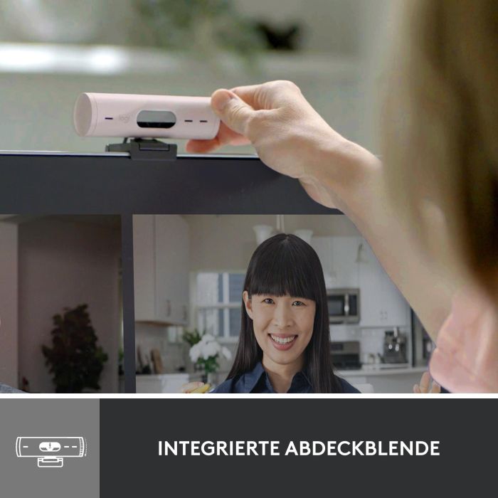 Logitech Webcam Brio 500 Rosa Full HD 1080p, 4 MP, Zoom Digital 4x, Enfoque Automático, USB-C 4 Logitech Webcam Brio 500 Rosa Full HD 1080p, 4 MP, Zoom Digital 4x, Enfoque Automático, USB-C 4