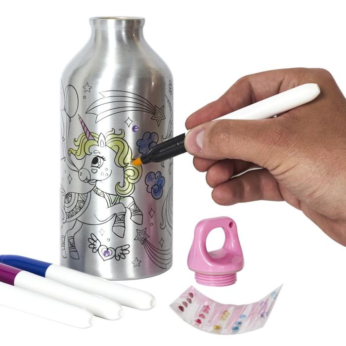 Cook Concept Termo Botella 550 Ml Licorne con Rotuladores y Pegatinas Brillantes 4 Cook Concept Termo Botella 550 Ml Licorne con Rotuladores y Pegatinas Brillantes 4