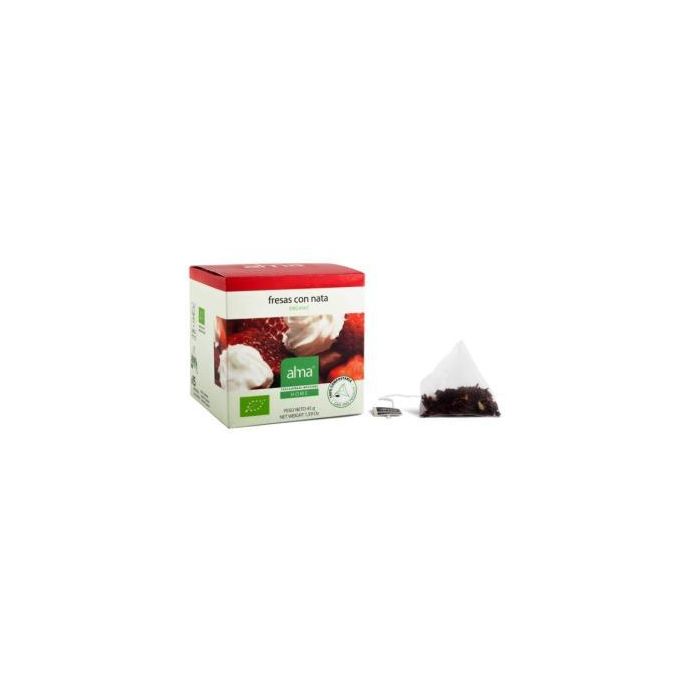 Fresas Con Nata Infusion 15 Piramides. Eco Vegan Fresas Con Nata Infusion 15 Piramides. Eco Vegan