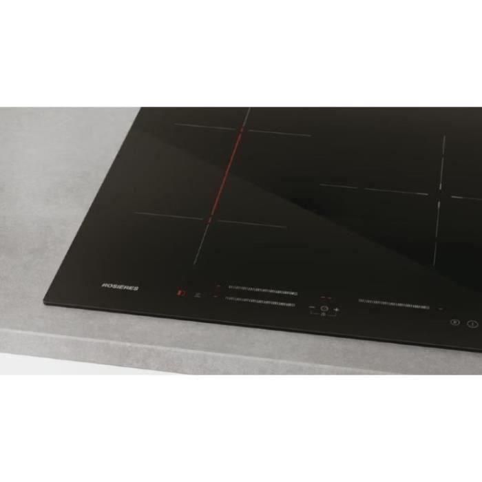 Placa de inducción ROSIERES - 3 fuegos - 59 x 52 x 5,8 cm - RI633CBB 3 Placa de inducción ROSIERES - 3 fuegos - 59 x 52 x 5,8 cm - RI633CBB 3