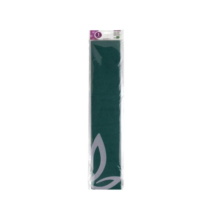 Papel Crespon Liderpapel 50 cm X 2.5M 34 gr-M2 Verde Oscuro 1