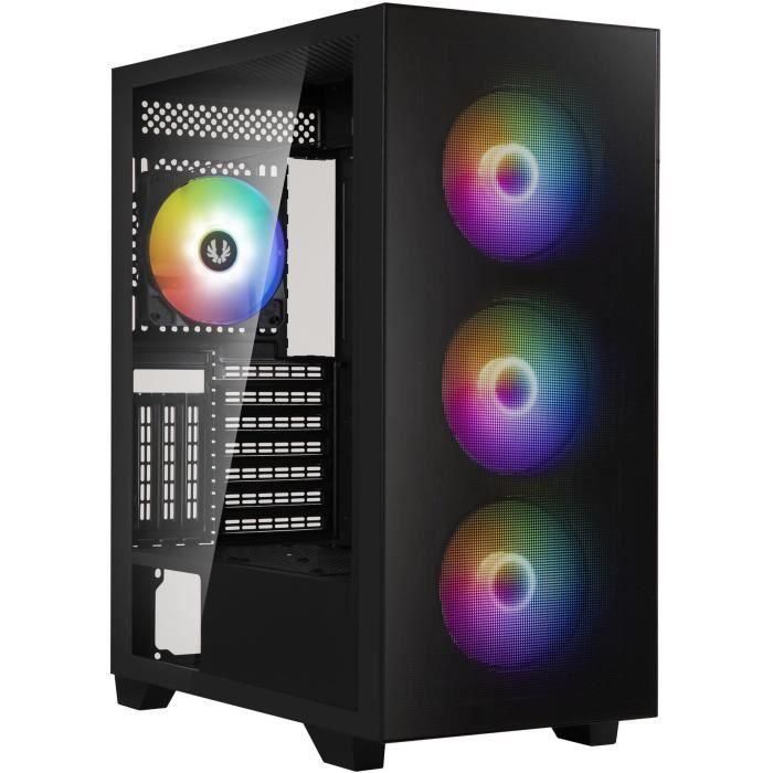 Caja de PC - BITFENIX - Flow (Negro) - Torre media - Formato ATX - Sin fuente de alimentación Caja de PC - BITFENIX - Flow (Negro) - Torre media - Formato ATX - Sin fuente de alimentación
