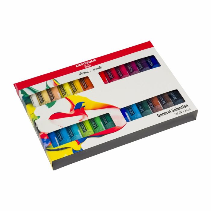 Set de Pintura Acrílica Talens Multicolor 20 ml 24 Piezas (3 Unidades) 1 Set de Pintura Acrílica Talens Multicolor 20 ml 24 Piezas (3 Unidades) 1