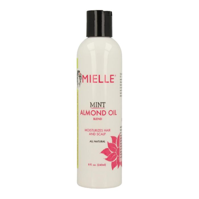 Mielle Aceite Orgánico de Almendra y Menta 240 ml - Reduce Quiebre y Caída, Cuero Cabelludo Seco