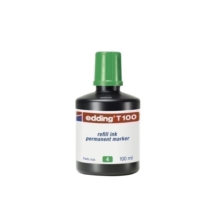 Tinta Rotulador Edding Frasco 100 Ml. T100 Verde