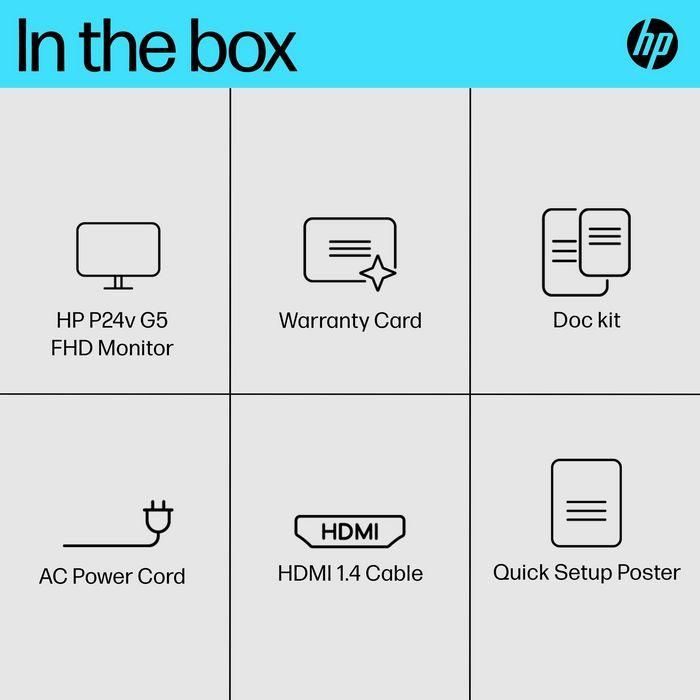 HP HP P24v G5 FHD Monitor 1 HP HP P24v G5 FHD Monitor 1