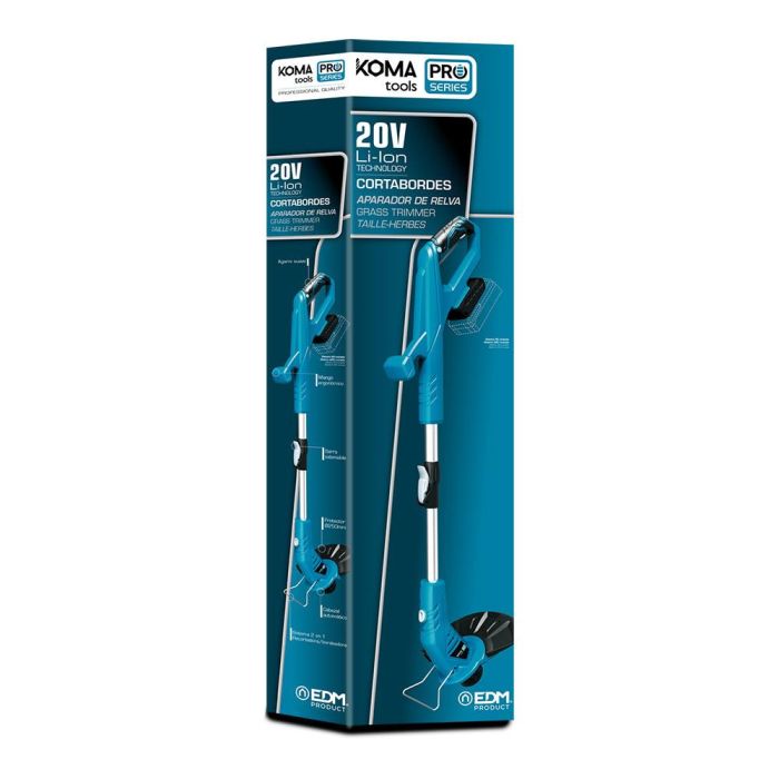 Koma Tools 20v-rb Recortabordes 20V sin Batería ni Cargador 250mm 2 en 1 Recortadora Bordeadora 10.000 rpm Pro Series 3 Koma Tools 20v-rb Recortabordes 20V sin Batería ni Cargador 250mm 2 en 1 Recortadora Bordeadora 10.000 rpm Pro Series 3