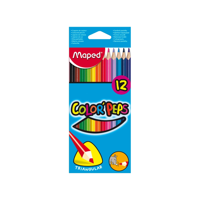 Maped Lápices de Colores Color'Peps Star Certificado FSC Estuche 12 Ud 1