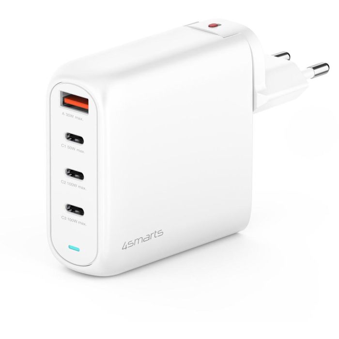 4smarts Ladegert GaN Flex Pro 100W 3 USB-C+1 USB-A. wei 4 4smarts Ladegert GaN Flex Pro 100W 3 USB-C+1 USB-A. wei 4